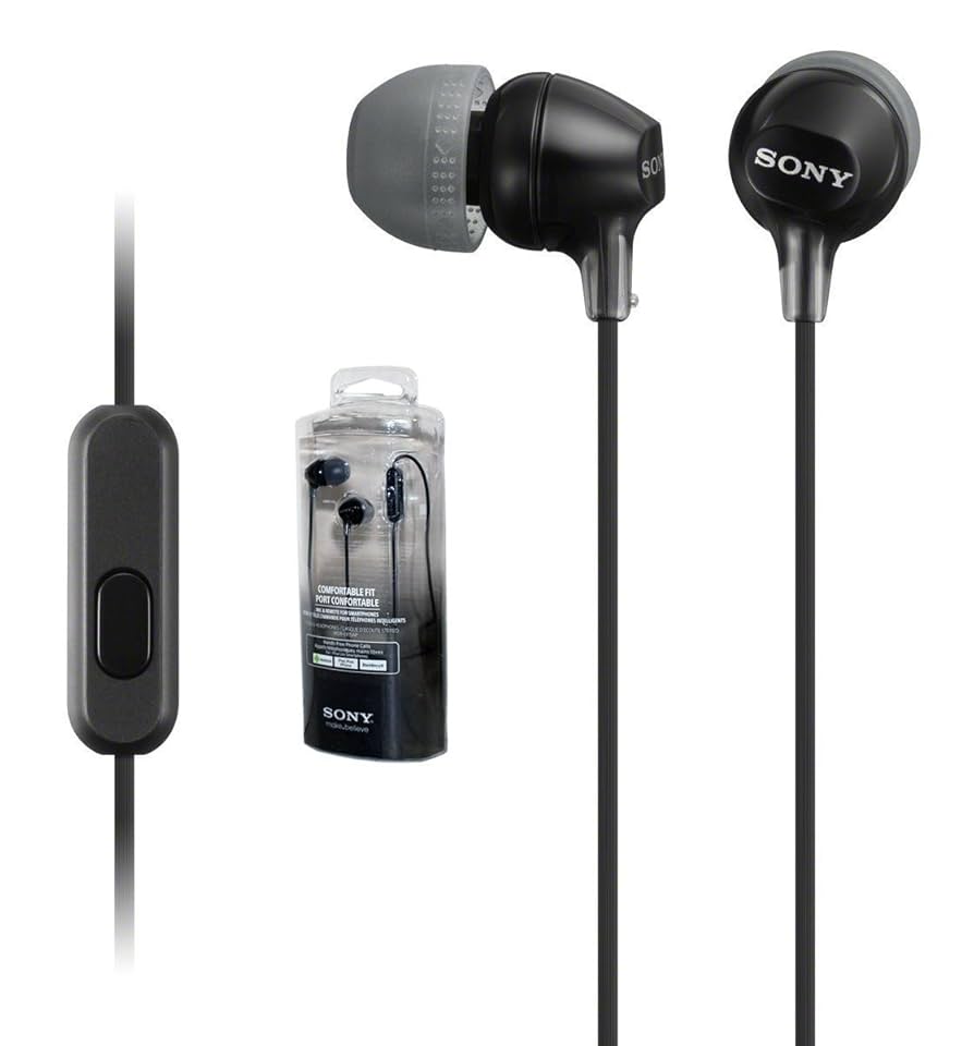 (未使用･未開封品)　ソニー SONY イヤホン MDR-EX15AP : カナル型 リモコン・マイク付き ブラック MDR-EX15AP B vf3p617 Amazon.co.jp: Sony (ソニー) ステレオヘッドホン MDR-EX15AP